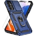 thumbnail image 1 of KOMI for Samsung Galaxy A16 5G Case with HD Screen Protector & Slide Camera Cover & Kickstand, Samsung A16 5G Case [Military-Grade] Phone Case for Samsung Galaxy A16 (Blue), 1 of 5