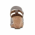 thumbnail image 3 of Rockport Womens' Briah New Gladiator Wedge Sandal, Taupe Metallic Leather, 7, 3 of 4