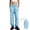 Blue-pants, variant on Ladies Elastic Waist Water Resistant Drawstring Hem Windbreaker Jogger Pants Packable Outdoor Casual Sport Trouser Blue L