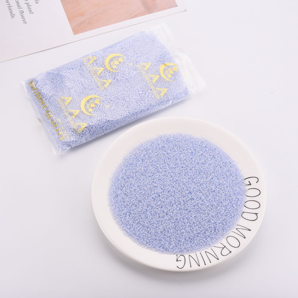 1pound 12/0 Imitation Glass Seed Beads Opaque Colours Rainbow Round Light Steel Blue 2x1.5mm Hole: 1mm about 40000pcs/Pound