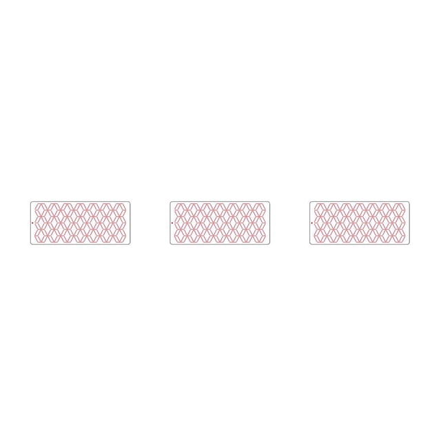 Cateissary Cake Edge Decoration Fondant Plastic Stencil Mold Sieve Cookie Home Cupcake Pastry Sugar DIY Border Printing Icing Template Type4 NO4