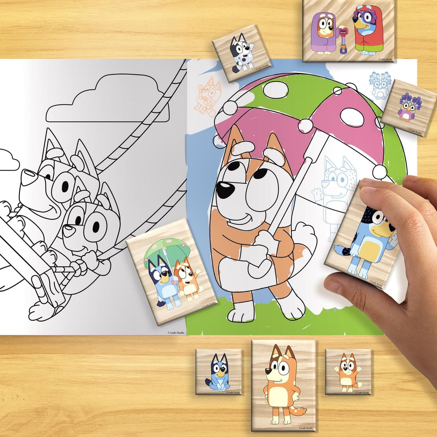 Kit d’étampes en bois Bluey