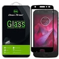 thumbnail image 2 of [2-Pack] Dmax Armor for Motorola Moto Z2 Force Edition/Moto Z Force Edition (2nd Gen) [Tempered Glass] Screen Protector, (Full Screen Coverage) (Black), 2 of 4