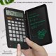 thumbnail image 1 of Calculadora plegable con bloc de notas, calculadora científica LCD de 12 dígitos, calculadora de escritorio portátil para estudiantes y niños Fivean unisex, 1 of 1