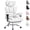 Beige, variant on CONCETTA Ergonomic Office Chair 400LBS for Big & Tall, Heavy Duty Desk Chair with Reclining Back, Footrest, Luxurious PU Leather, Black
