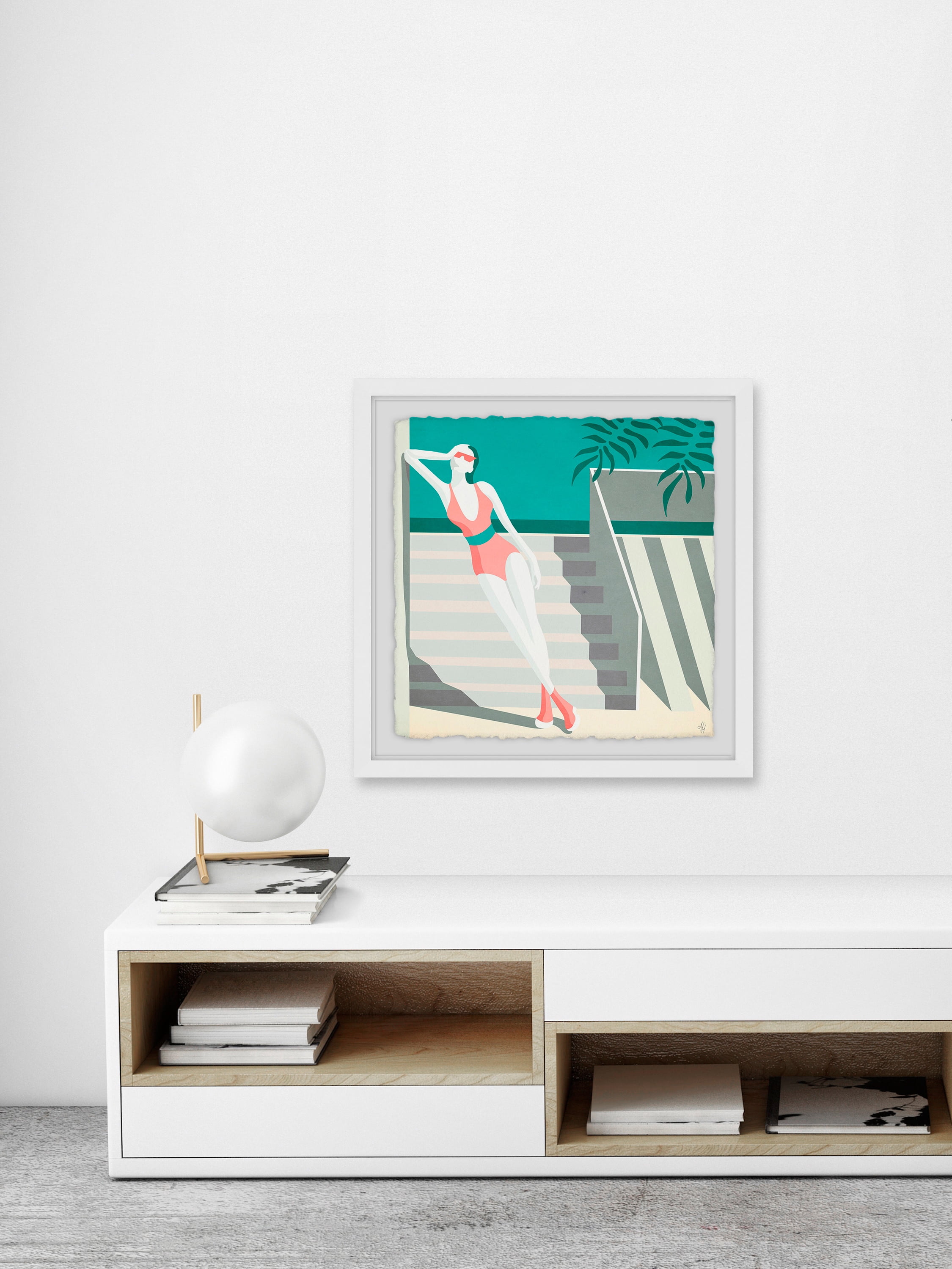 Summer Fashion Ii Framed Painting Art Print, 32.00" x 1.50"