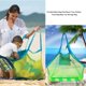 thumbnail image 3 of Mochila portátil de malla Ehuebsd bolsa de almacenamiento de juguetes de playa grande plegable duradera con cordón, 3 of 8
