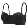 thumbnail image 2 of Ahuyic Womens Bra,Summer Plus Size Bra,Womens Fashion Mesh Lace Thin Rims Gathered Underwear Bra Bra,Black,M, 2 of 3
