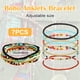 thumbnail image 1 of 7 pulseras de tobillo de cuentas multicapa de colores, pulseras de tobillo coloridas para mujer, pulsera de cuentas, cadena elástica para pies y manos, pulsera de tobillo para mujeres,, 1 of 7