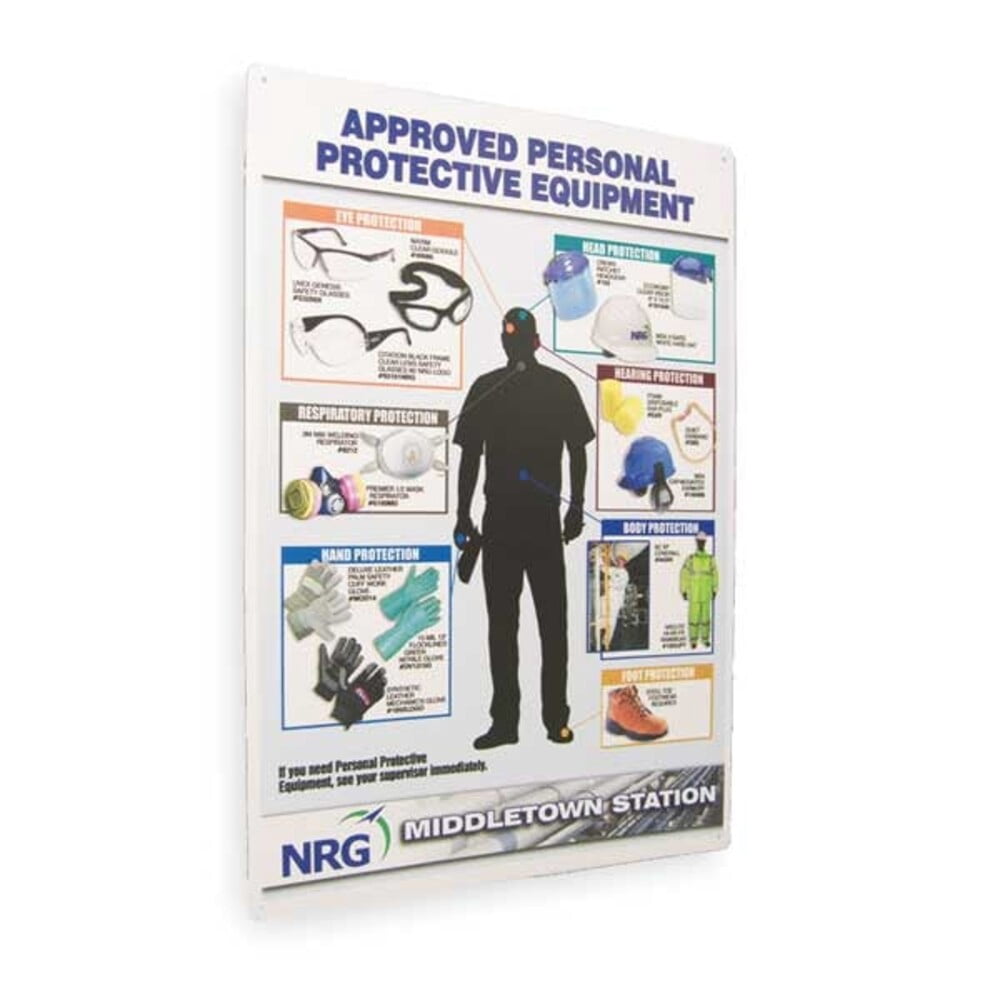 Chart, 24 in H x, 18 in W, Plastic PPE357