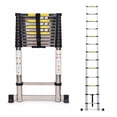 thumbnail image 1 of ESCALERA TELESCOPICA DE ACERO 5M RETRACTIL PLEGABLE CON ESTABILIZADOR, 1 of 6
