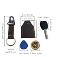 thumbnail image 2 of Large Leather Key Sleeve Key Ring Holder Vintage Cover Protective Key Case Covers Key protector handmade color (coffee), 2 of 9