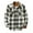 White, variant on Herrnalise Men's Plaid Padded Shirts Casual Long Sleeve Button Down Lapel Jackets Fashion Slim Fit Winter Warm Tops Blouse Blue