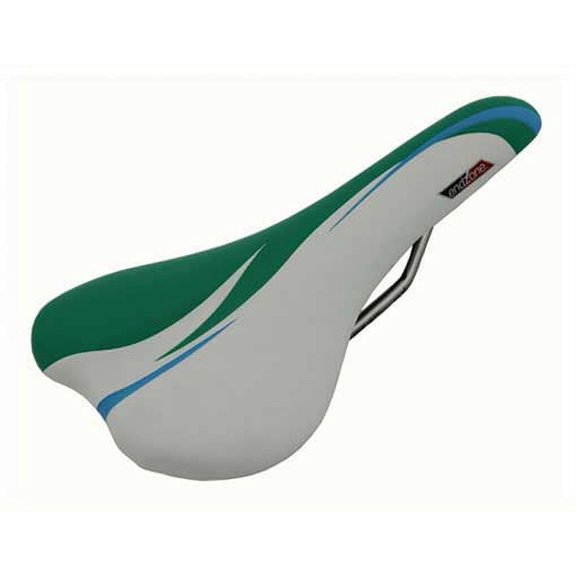 Saddle 1319 Endzone Green/White Bike seat, bicycle seat, Bike part, bicycle part, lowrider bike part, bmx,free style