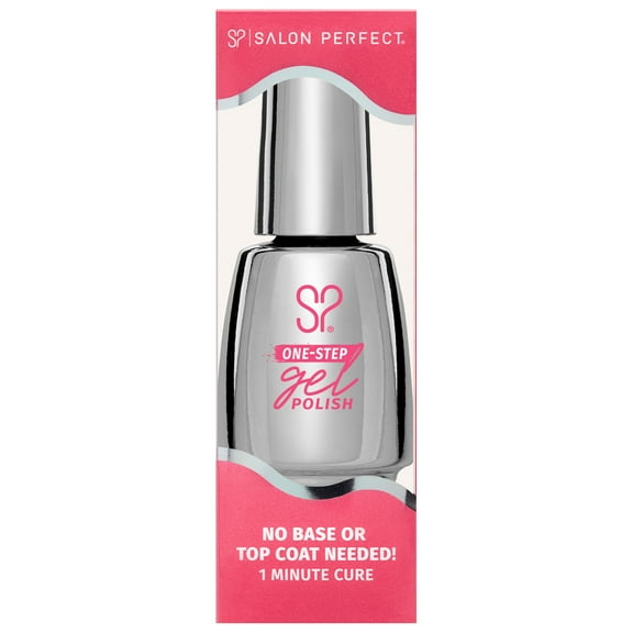 Salon Perfect One Step Gel Polish, Oh Snap!, Pink Nail Polish, 0.5 fl oz