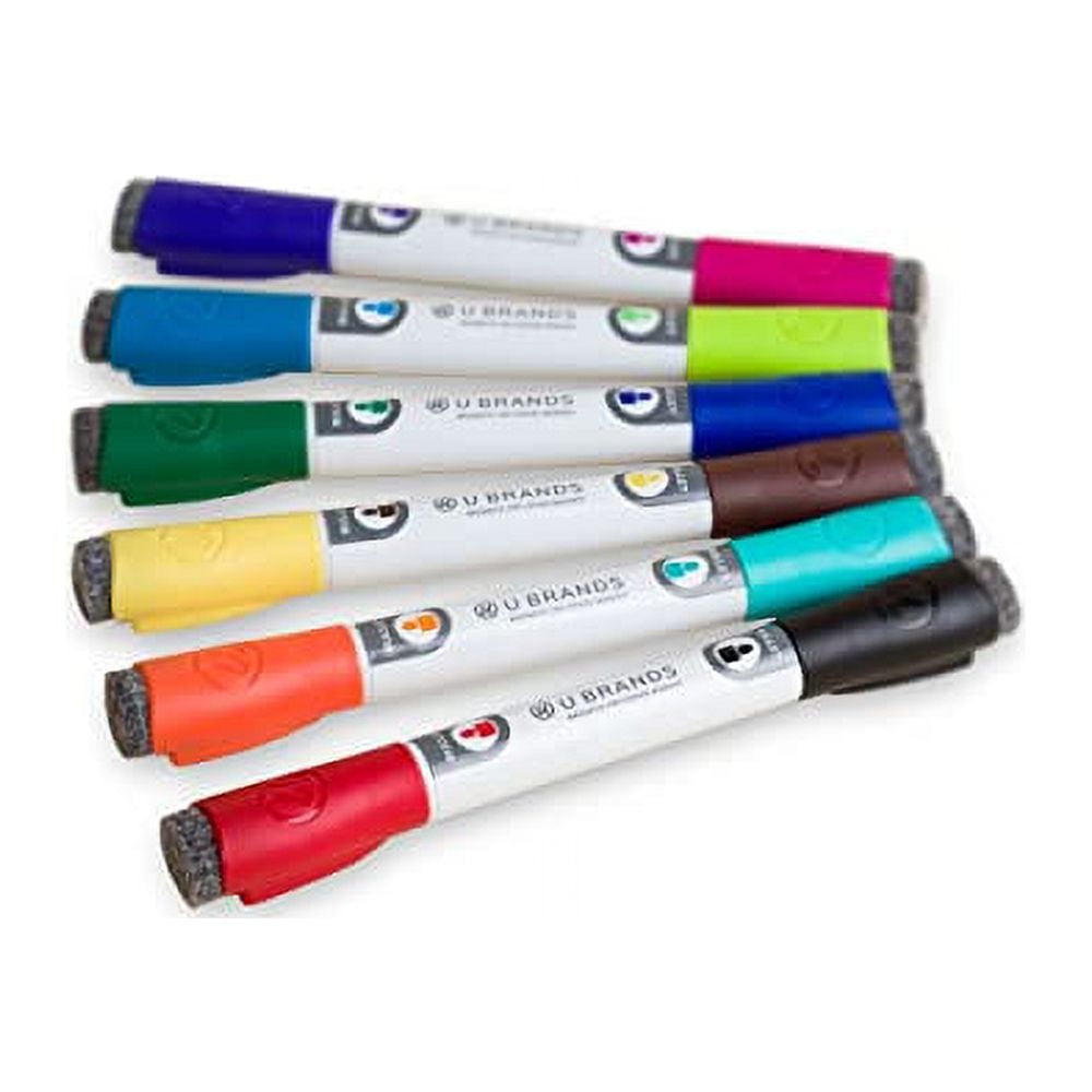 U Brands - 2 in 1 Dry Erase Markers