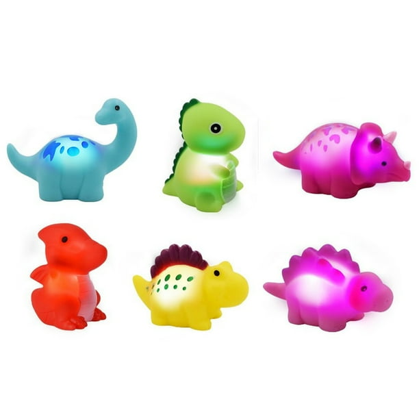 6pcs Light up Bath Toys for Kids Color Changing Water Toy Floating