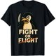 thumbnail image 1 of Fight or Flight Meme Penguin North Pole Knife Camiseta de animales, 1 of 2