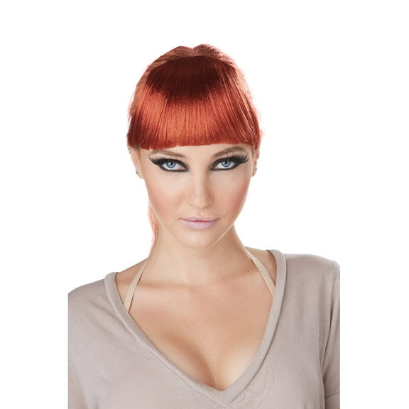 Adult Red Clip-on Bangs by California Costumes 70782