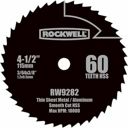 Rockwell Compact Circular Saw 4.5-Inch Hss Blade