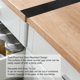 thumbnail image 5 of Uxcell 1 Pack 30" Silicone Kitchen Stove Counter Gap Filler Cover for Stovetop, Black, 5 of 6