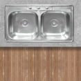 thumbnail image 2 of MEER Faucets by CNX | Tarja Doble de Acero Inoxidable Satinado. Fregadero para Cocina para Empotrar, 84 x 56 x 15 cm CNX Tarja Doble en acero inoxidable 84 cm largo x 56 cm ancho con 15 cm de profundidad, 2 of 4
