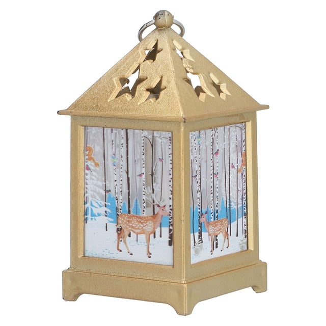 Christmas LED Lanterns, Creative Battery Operated Country Christmas LED Lantern Desktop Decoration Night Light for Indoor Decoration ANGGREK Otros