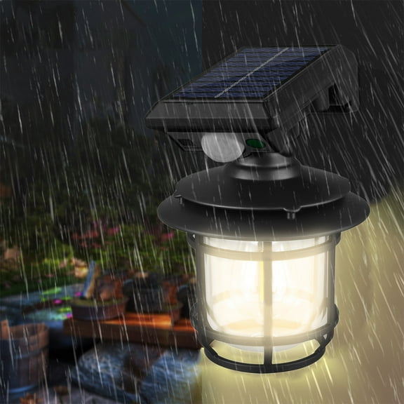 1PC Outdoor Solar Lights Motion Sensor Security, Waterproof Solar Powered Wall Lights for Garden Patio Yard Fence Pathway Entrance
