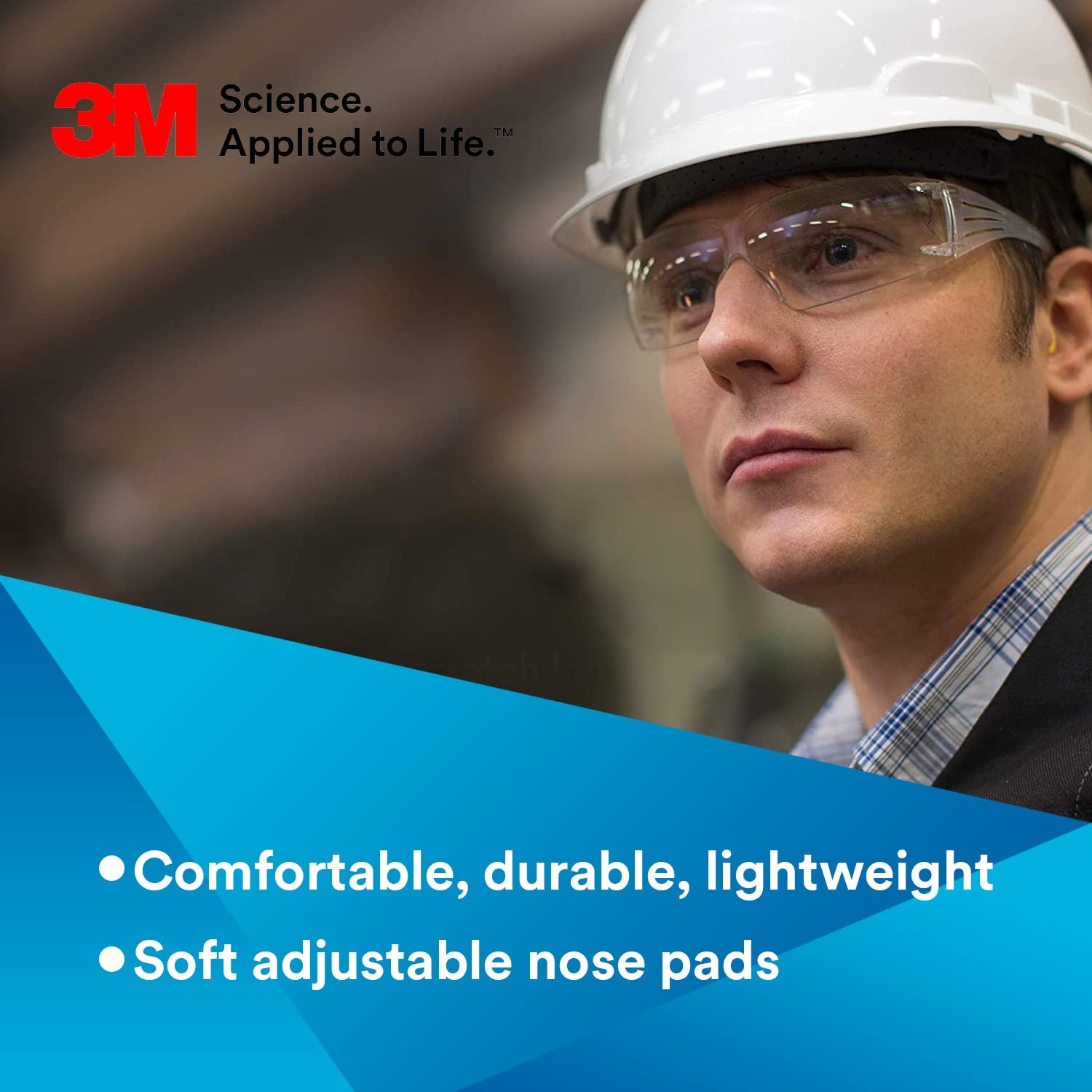 SecureFit™ 200 Series Safety Glasses, Frameless/Wrap-Around, Clear, Anti-Fog/Anti-Scratch