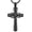 Black, variant on Religious Cross Urn Necklace for Ashes - Rose Flower Ashes Memorial Pendant Cremation Jewelry for Human / Pet Ashes Keepsake Gift for Loss of Loved One
