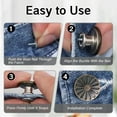 thumbnail image 3 of XD4-20 Sets Replacement Pants Buttons No Sew Metal Jean Buttons Kit for Heavy Duty Denim Repair Suspender Buttons with Rivets for Blue Jeans Mens Women Denim Pants*04, 3 of 7