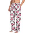 thumbnail image 2 of Xecao Rose Flowers Men's Straight Lounge Pajama Pants: The Ultimate in Comfortable Sleepwear, 2 of 9