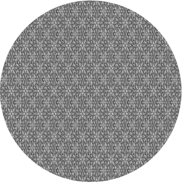 Ahgly Company Tapis Rond Lavable en Machine Intérieur Transitionnel Gris, 6 Pieds Rond