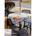 thumbnail image 5 of Outdoor Tablecloth with Umbrella Hole for Patio/Picnic/Party/Camping, Jellyfish Coastal Waterproof Table Cloth Square Cover Washable, Summer Beach Coral Starfish Blue Grey (54"x 54"), 5 of 8