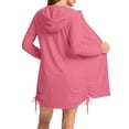 thumbnail image 6 of Shihyeh Women's UPF 50+ Swim Cover Up Sun Protection Hoodie Long Jacket SPF Lightweight Beach Cover Ups for Women, 6 of 7