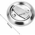 thumbnail image 2 of 2Pcs-Toilet Sliding Door Lock Access Door Hidden Security Lock Round Concealed Handle Lock, 2 of 5