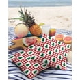 thumbnail image 3 of Pack of 2 Outdoor Pillow Covers, Green Christmas Tree and Red Plaid Waterproof Square Throw Pillowcase Cushion Decorative Pillow Covers for Couch Patio Tent, 18x18 in, 3 of 6