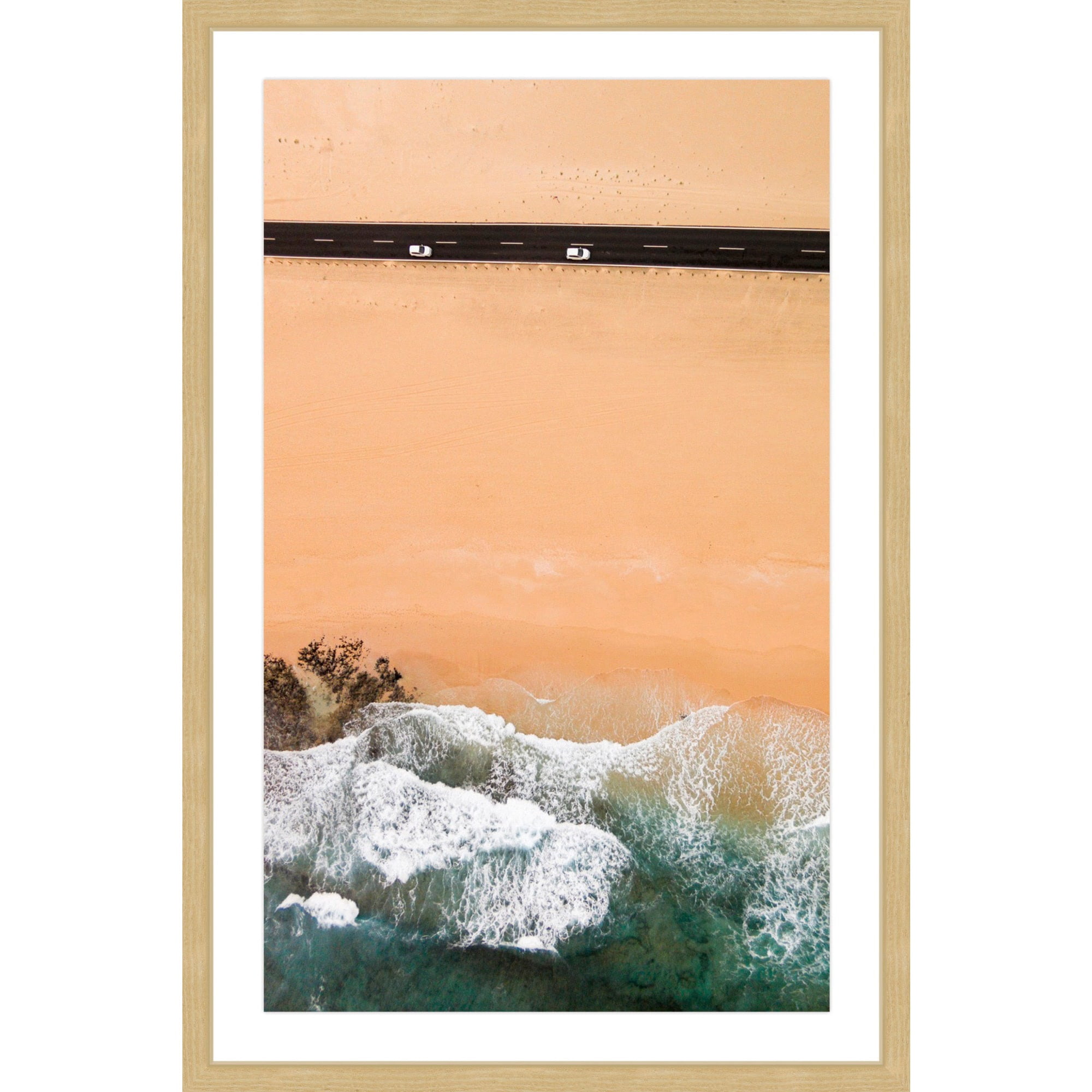 Marmont Hill 'Driving Along the Beach' by Karolis Janulis Framed Painting Print