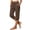 07# Coffee, variant on Capri Pants for Women Lounge Cotton Capri Sweatpants,Soft & Lightweight Pedal Pusher, Elastic Drawstring Waist, Cropped Running Joggers Petite Fall Light Gray,2XL