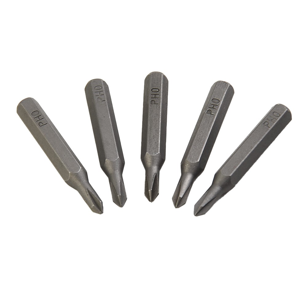 10 Schraubendreher-Bits Für CR-V – Größen PH00, PH0, Z0, 2.0, 1.0, 0.8, Jeweils 28 Mm Lang, Aus Gehärtetem Stahl, Für Elektronik & Reparaturen