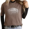 thumbnail image 5 of Vintage Football Shirt for Men and Women Distressed Retro Game Day Graphic Tee for Football Fans Espresso Shirt Small, 5 of 7