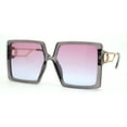 thumbnail image 2 of Womens Mod Luxe Square Plastic Butterfly Chic Sunglasses Slate Pink Blue, 2 of 4