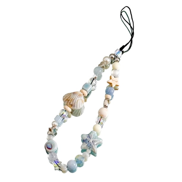 Correa de muñeca con cuentas para cámara, pulsera para teléfono con diamantes de imitación y perlas, abalorio para cámara digital, llavero con cadena para teléfono