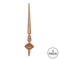 thumbnail image 3 of Vickerman 12" Rose Gold Glitter Cupola Finial Ornament, Pack of 3, 3 of 3