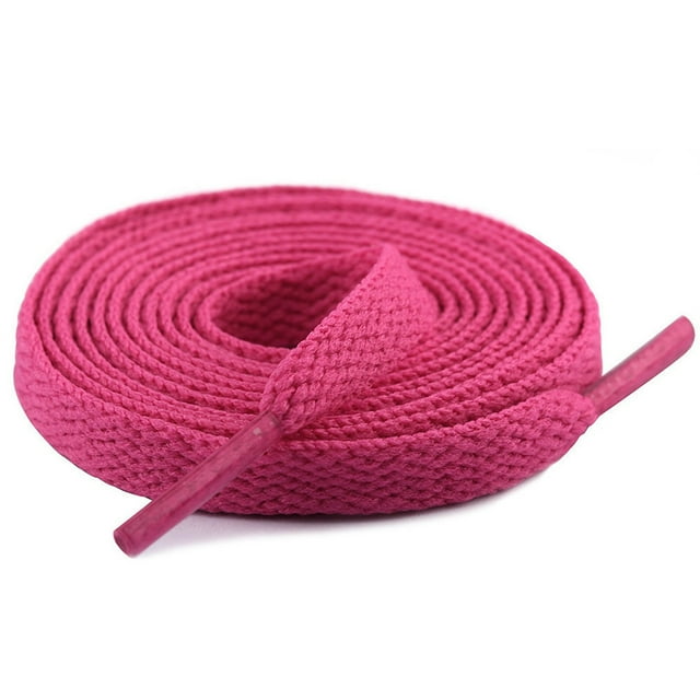 Lacets à une Couche Lacets à Haute Explosion Polyester à une Couche 8 mm Lacets de Chaussures Résistants à la Décoloration Lacets Plats Rouge Pêche