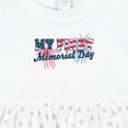 thumbnail image 4 of Inktastic My First Memorial Day Grunge with Fireworks Girls Baby Dress, 4 of 5