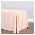 thumbnail image 6 of LinenTablecloth 90 x 132-Inch Rectangular Polyester Tablecloth with Rounded Corners Peach, 6 of 6