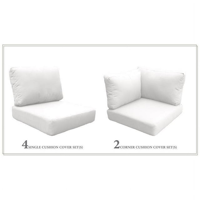 Coussin Dossier Haut pour Venise-07d en Voile Blanche