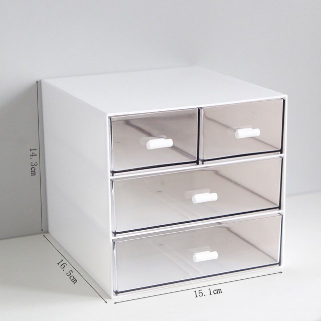 Organizador de escritorio Combinación de cajones apilables simples Cajas de almacenamiento compartimentadas para dormitorios de estudiantes