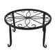 thumbnail image 1 of Soporte para macetas de hierro sola capa, bajo soporte para interiores, estante para patio, 1 of 9